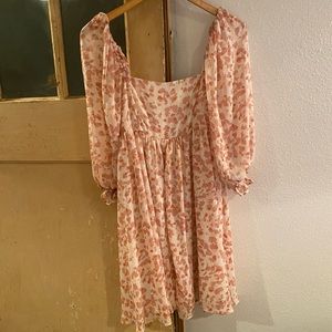 Pink babydoll dress